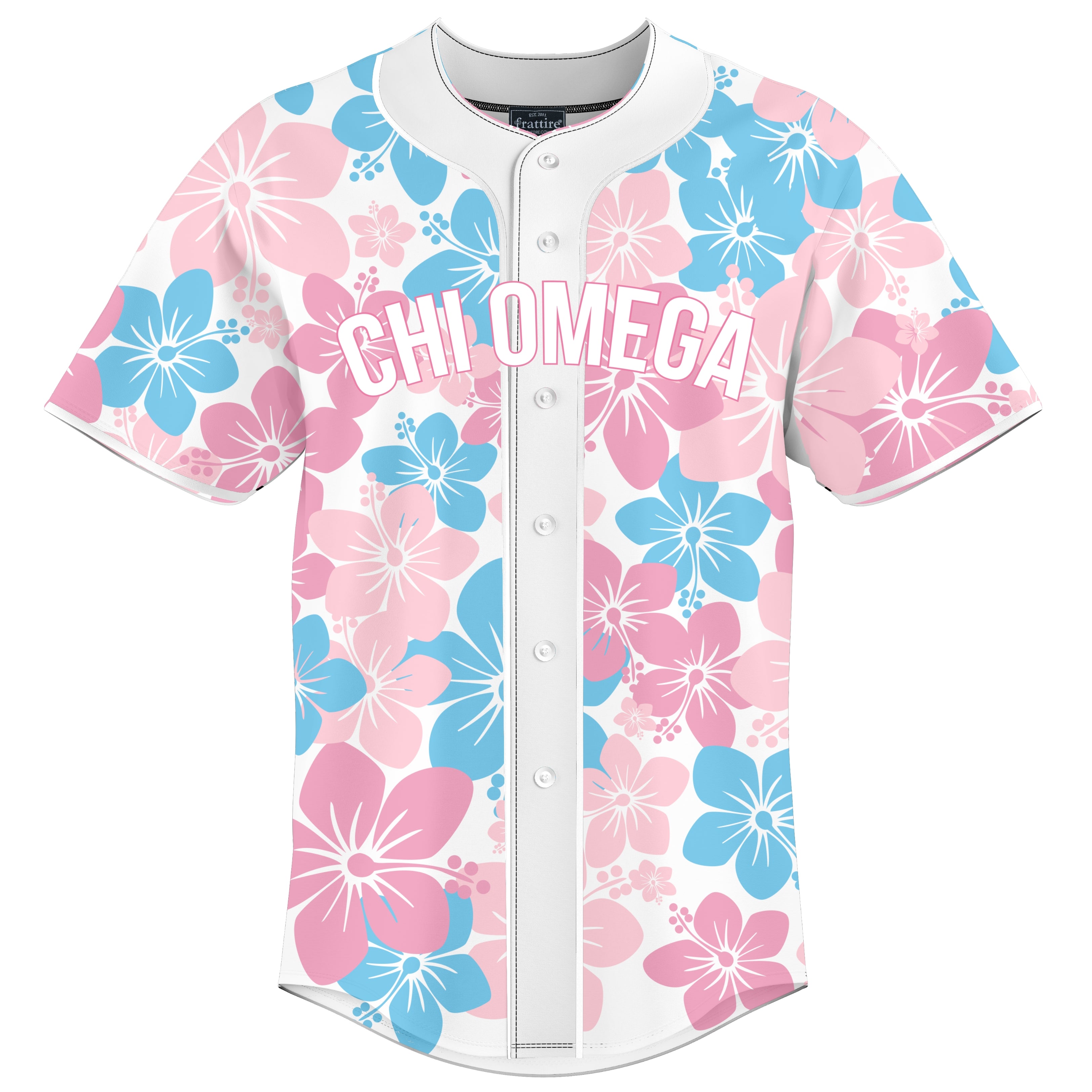 Chi Omega - Cream Baseball Jersey