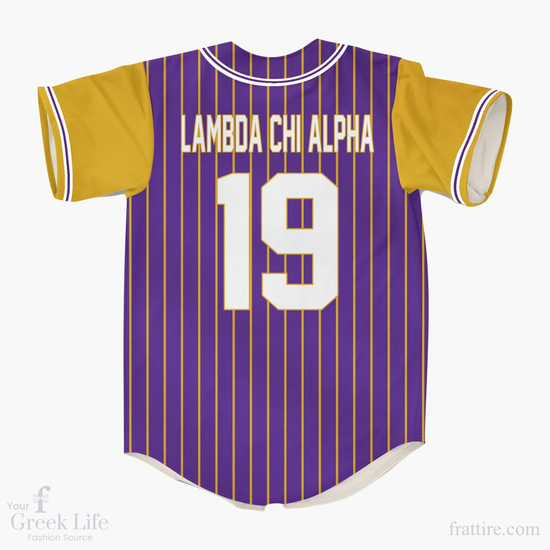 Lamba Chi Alpha Greek Baseball Jersey | Style 36