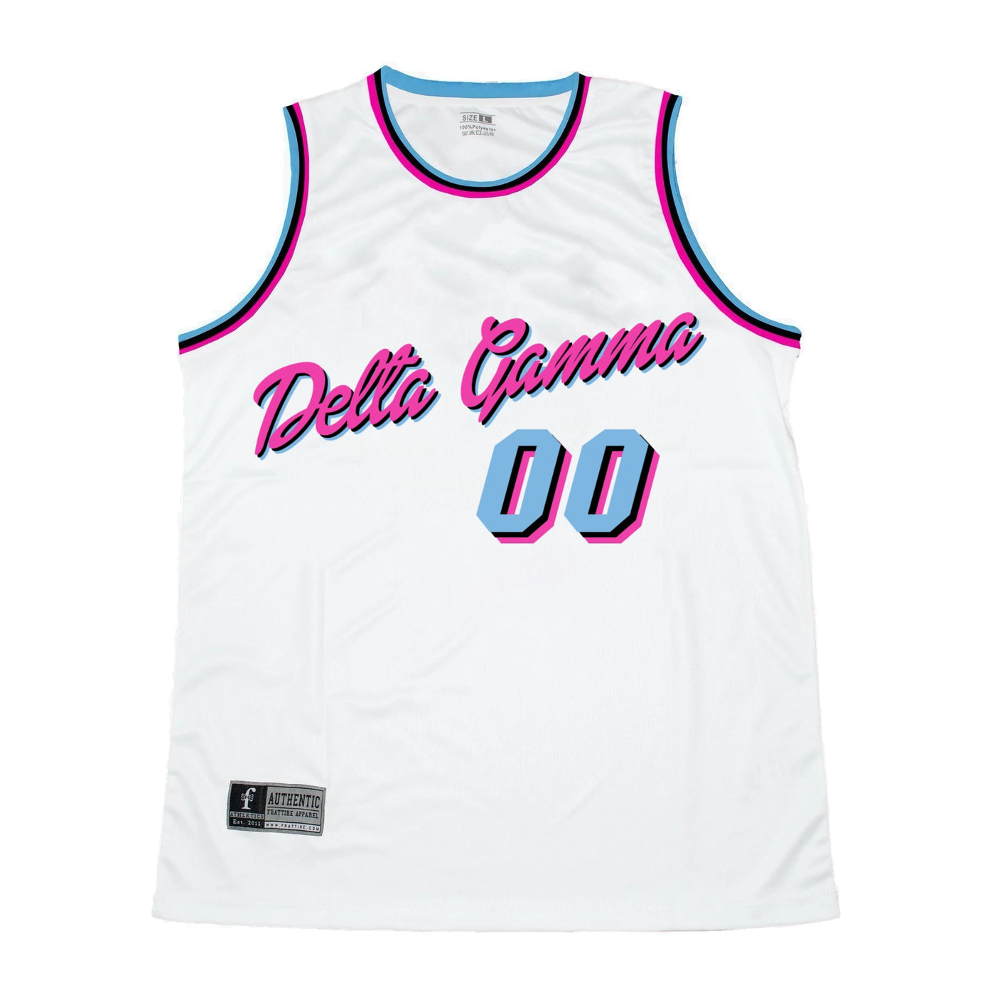 Frattire Delta Gamma Miami Vice Basketball Extra Large