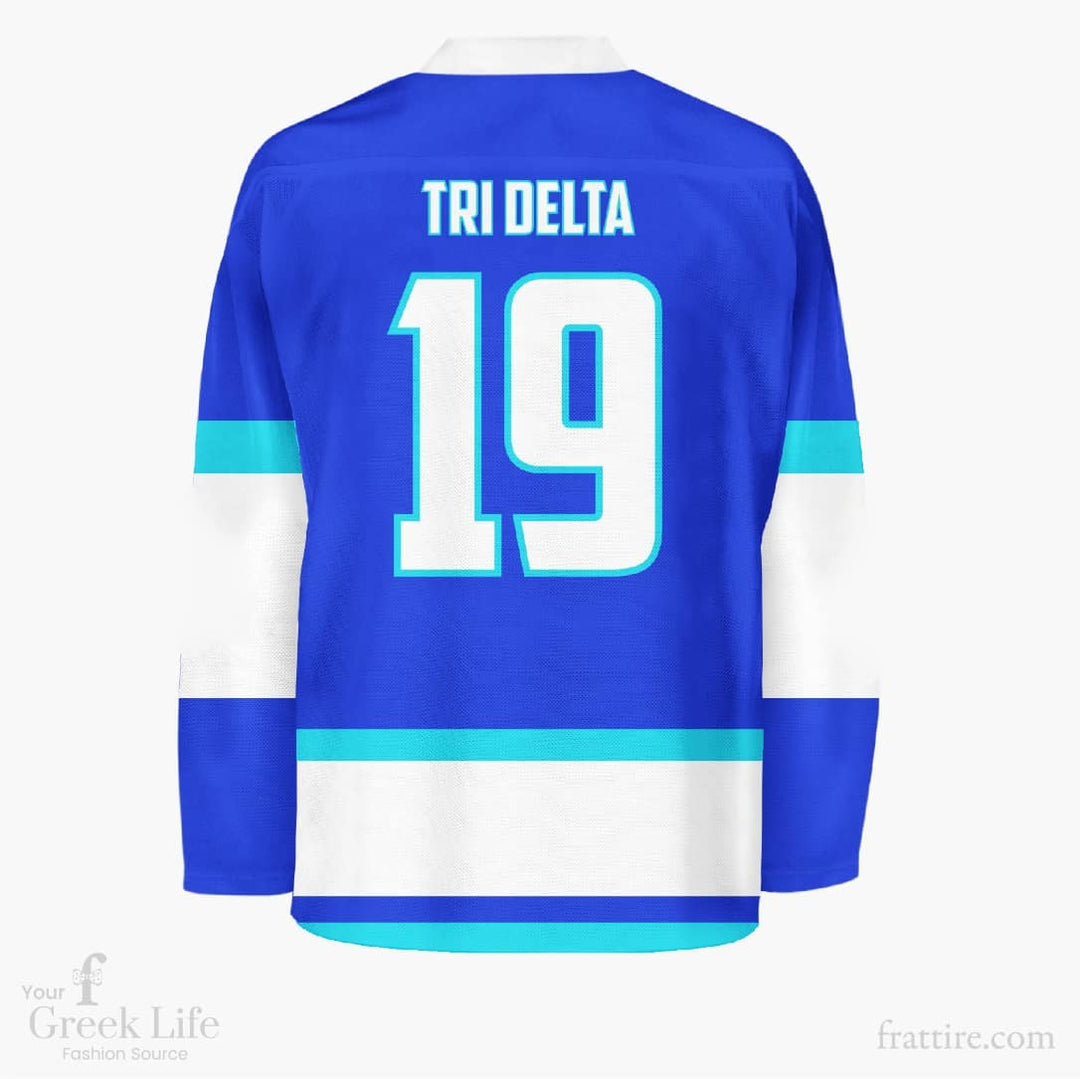 Delta Delta Delta Custom Hockey Jersey | Style 08