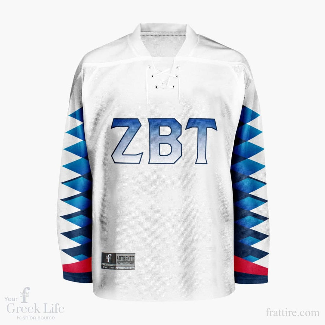 Zeta Beta Tau Custom Hockey Jersey | Style 27