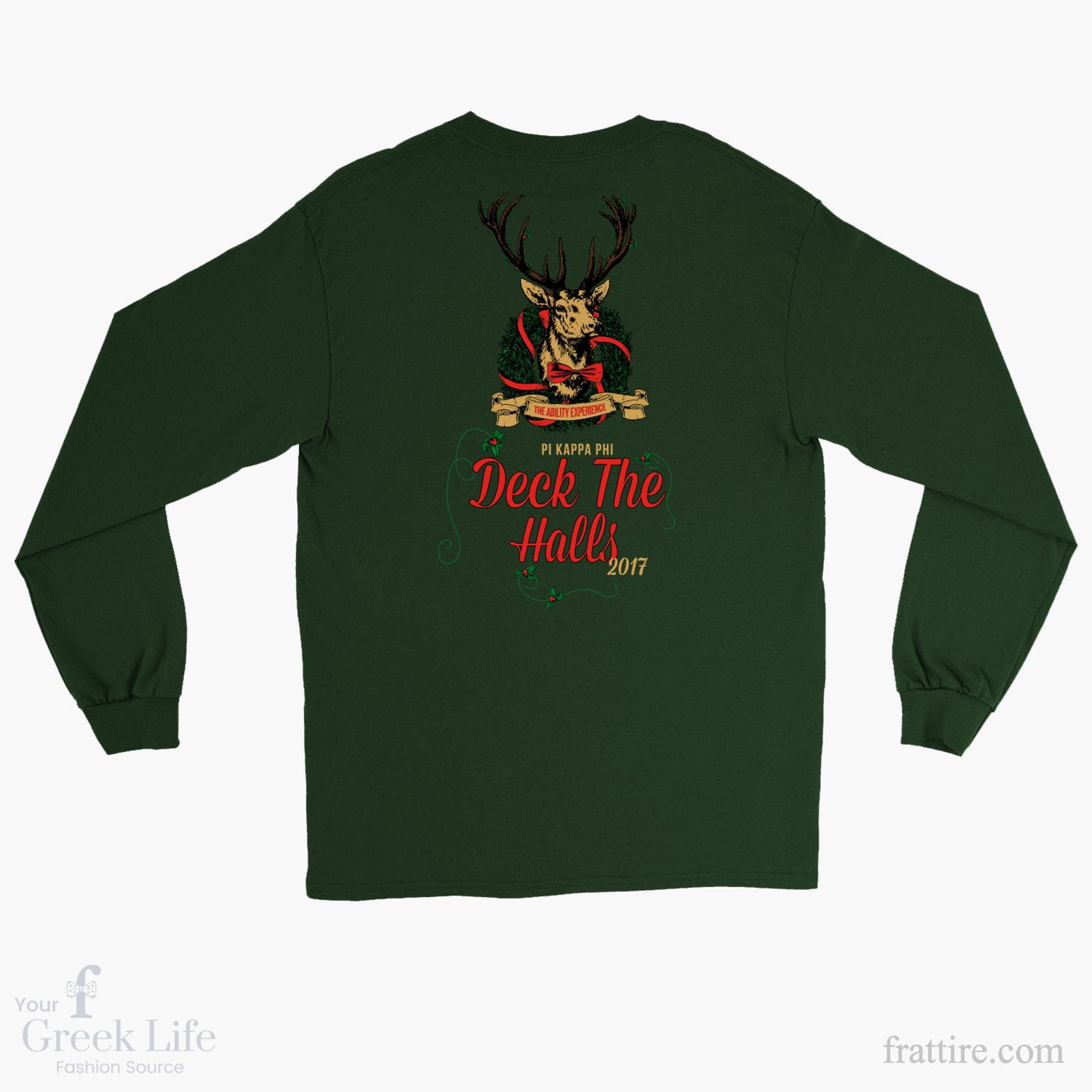 Pi Kappa Phi SHU Deck The Halls Long Sleeve