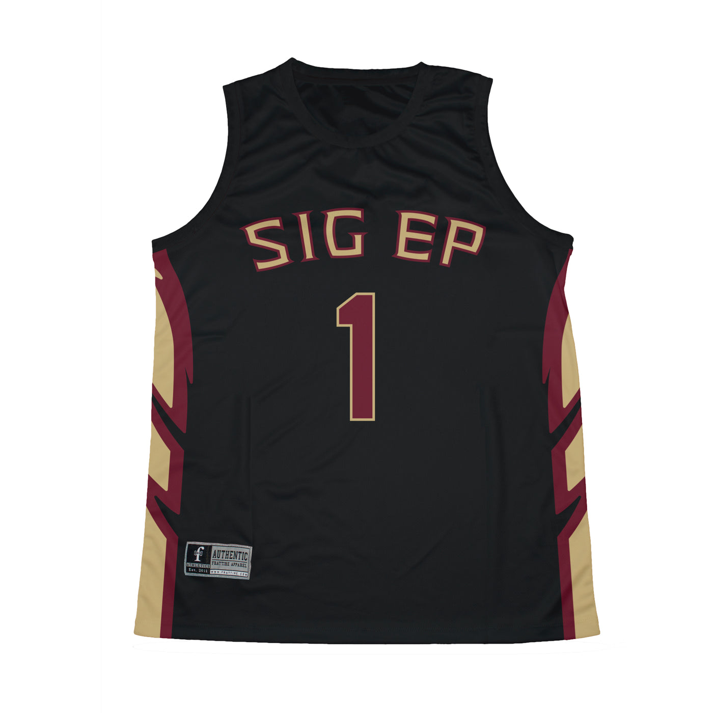 Sigma Phi Epsilon Black Basketball Jersey - Sale