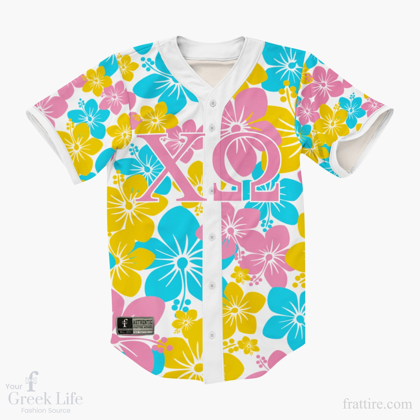 Chi Omega Hawaiian Baseball Jerseys