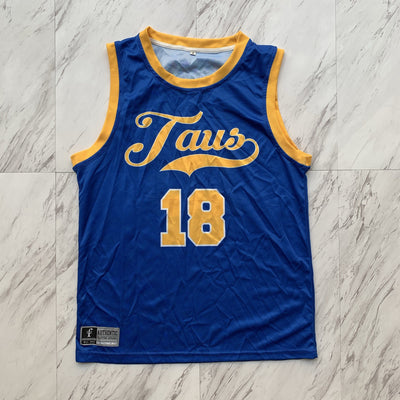 Alpha Tau Omega blue basketball jersey
