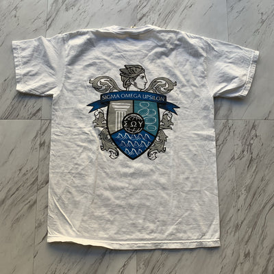 Sigma Omega Upsilon crest tee