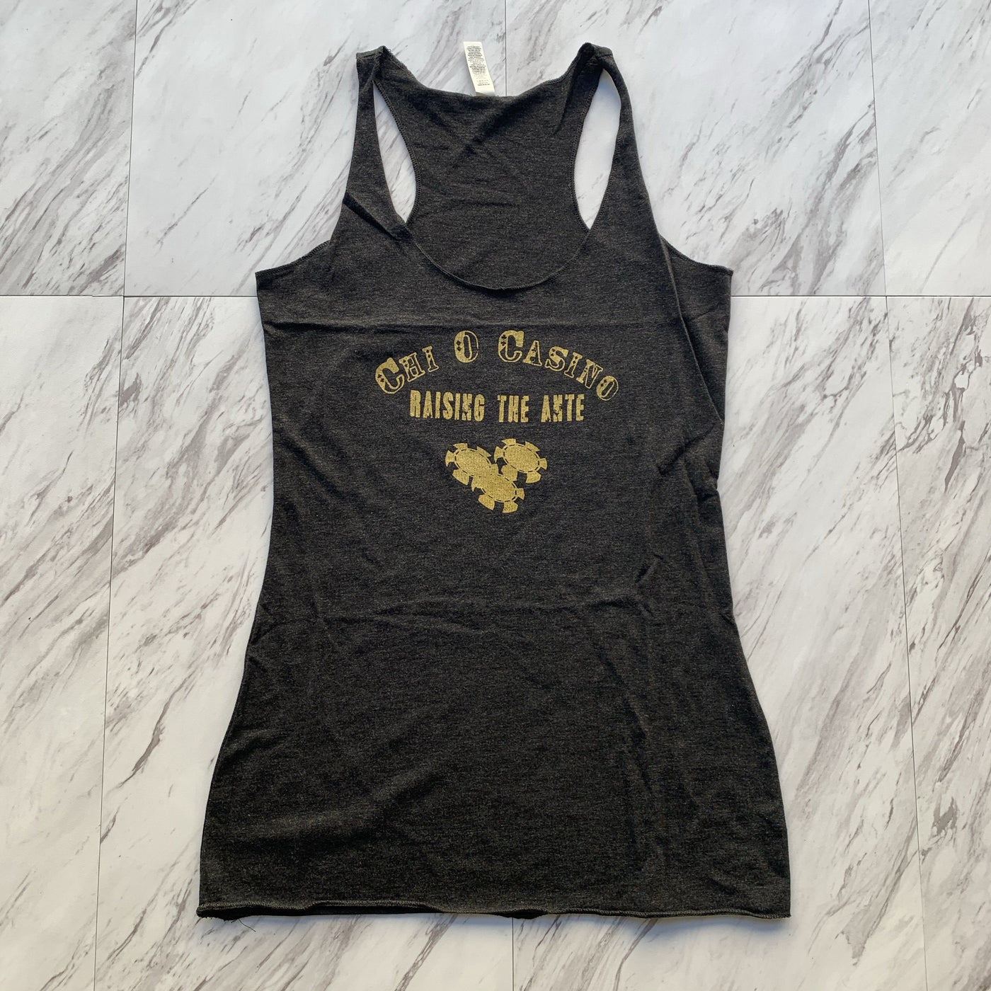 Chi Omega raising the ante ladies tank