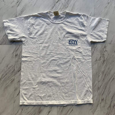Sigma Omega Upsilon crest tee
