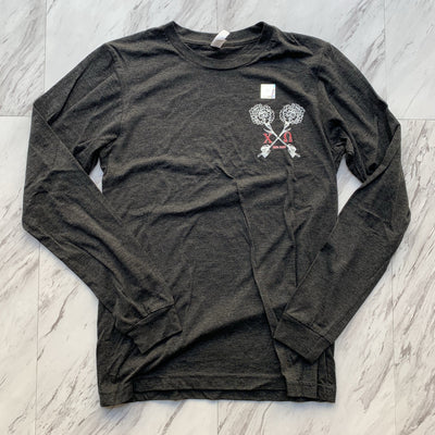 Chi Omega white carnation ladies long sleeve