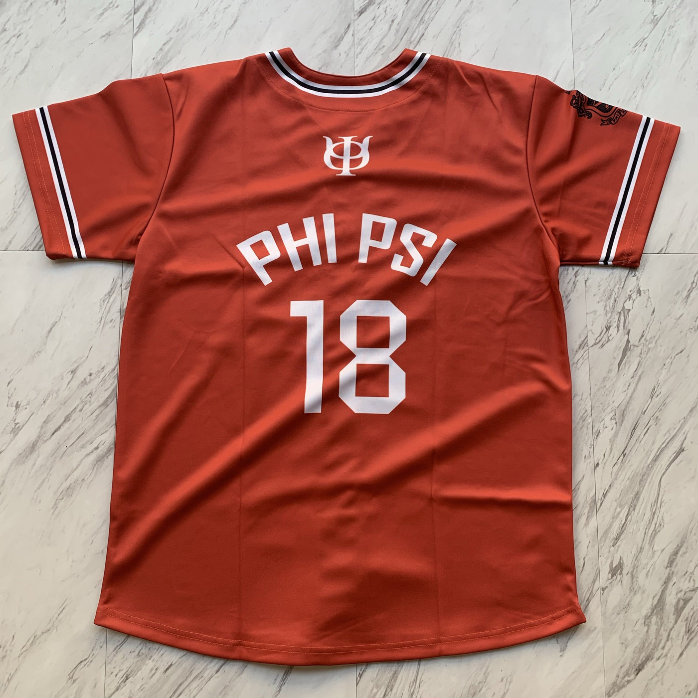 Phi Kappa Psi crest baseball jersey
