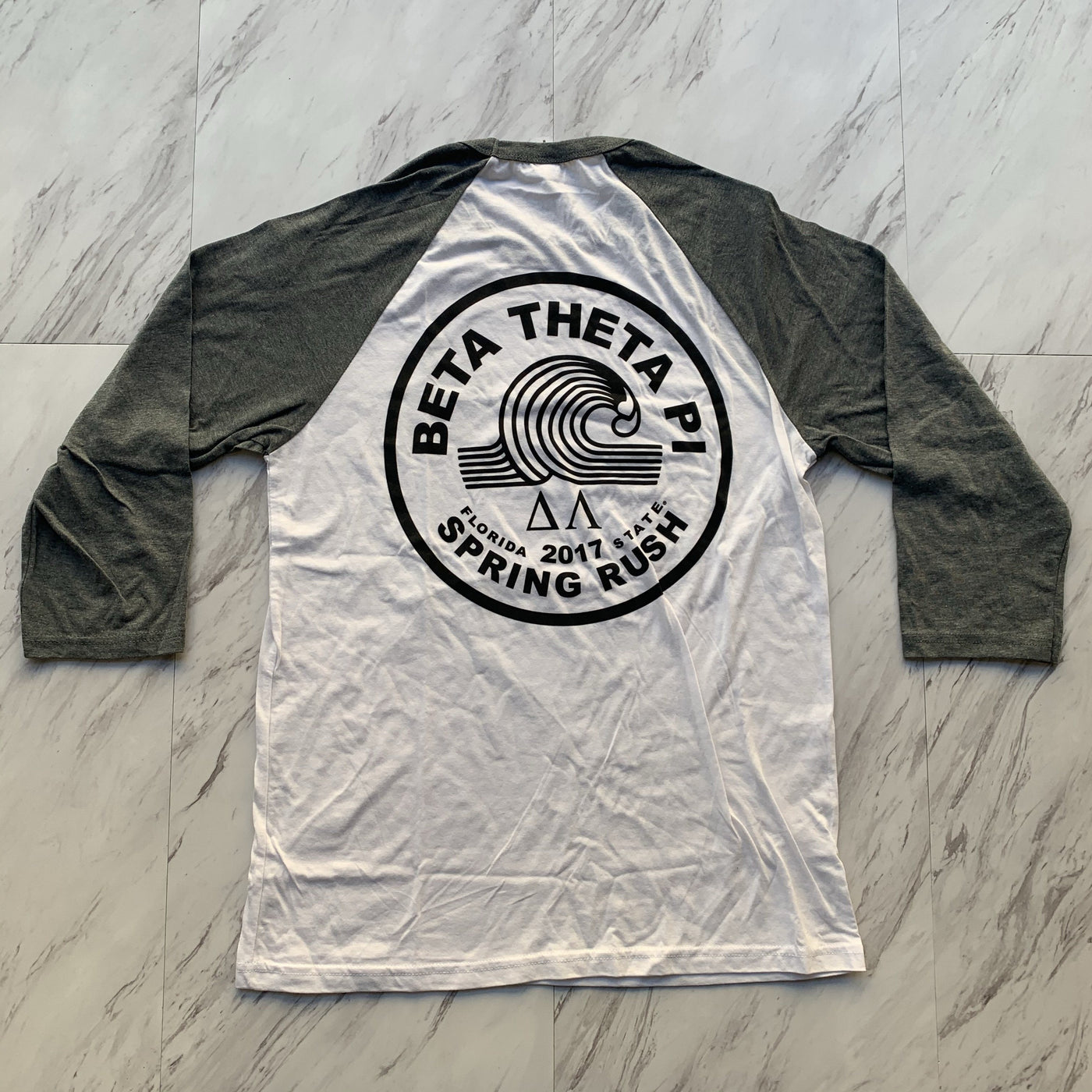 Beta Theta Pi 2017 spring rush 3/4 sleeve shirt