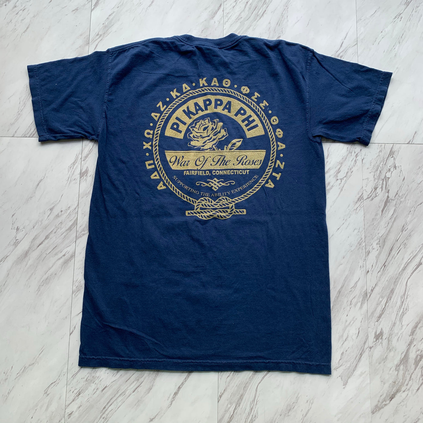 Pi Kappa Phi War of the Roses Navy Tee