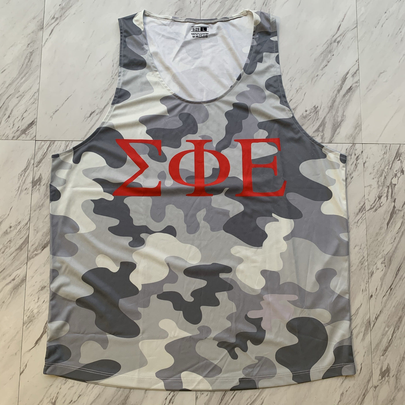 Sigma Phi Epsilon camo dri-fit tank