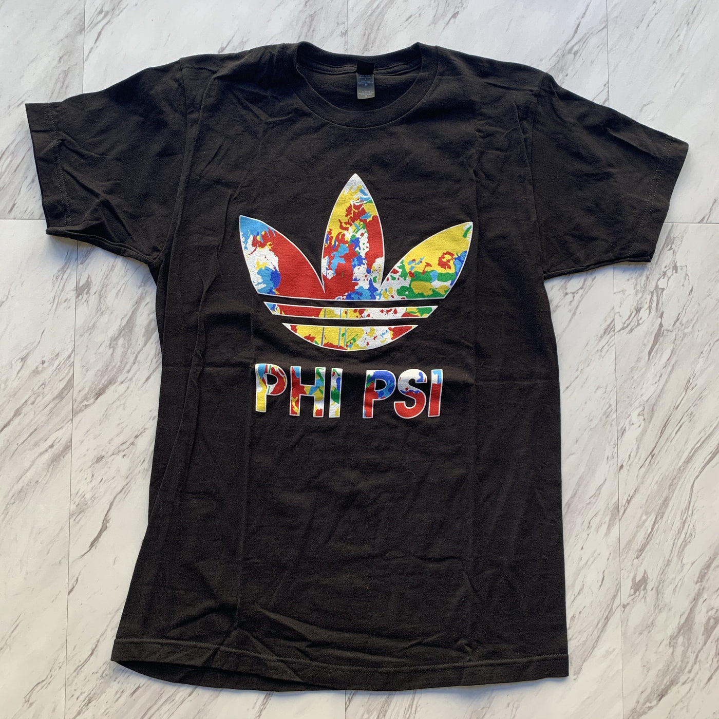 Phi Kappa Psi three leaf color splash tee