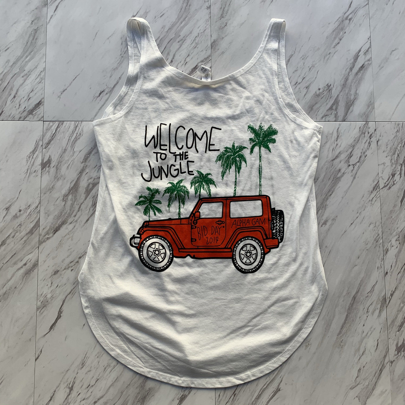 Alpha Gamma Delta 2019 bid day ladies tank