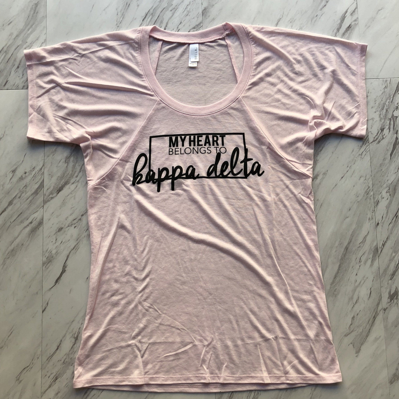Kappa Delta Valentine Ladies Raglan Tee