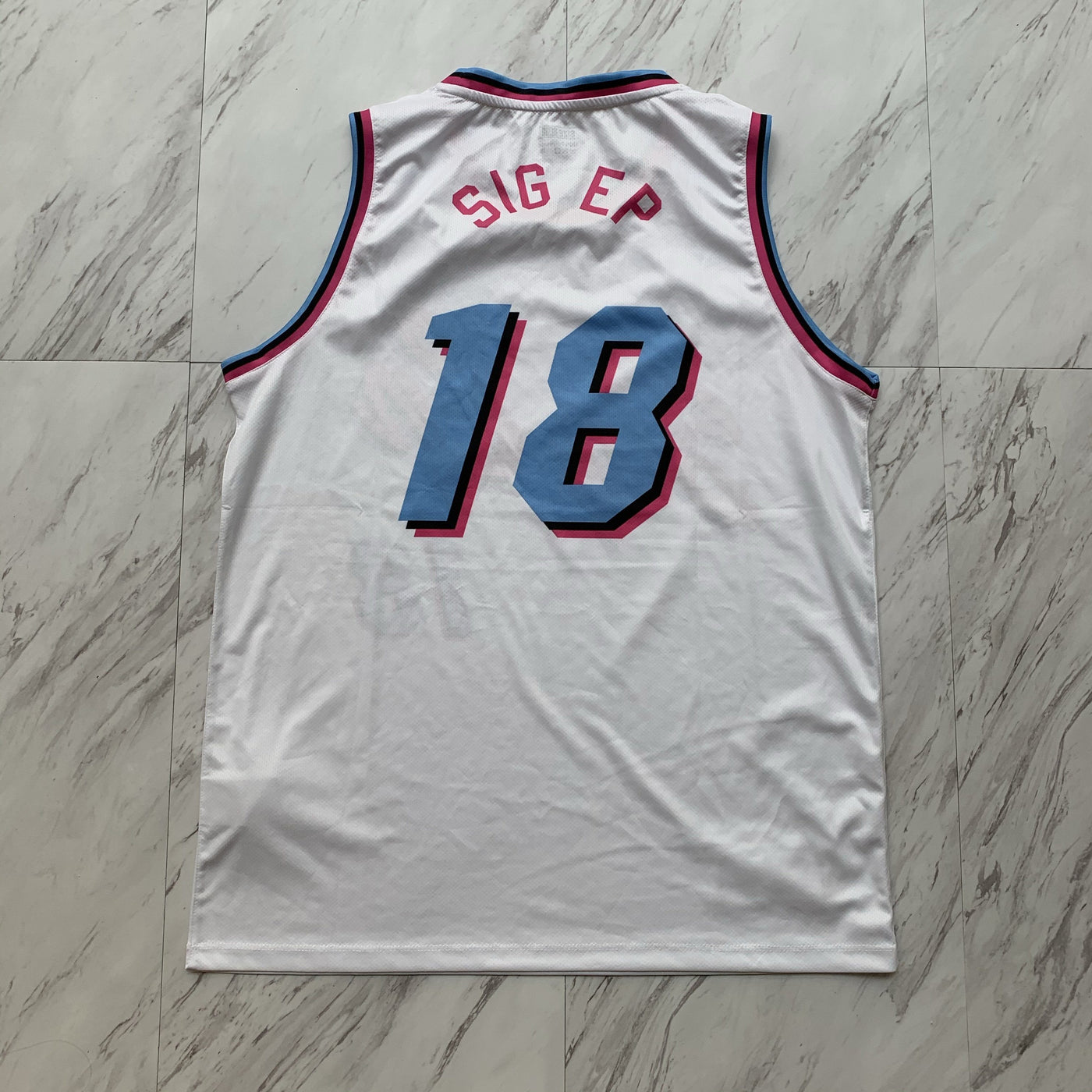 Sigma Phi Epsilon neon basketball jersey