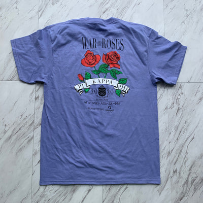 Pi Kappa Phi War of the Roses lilac tee