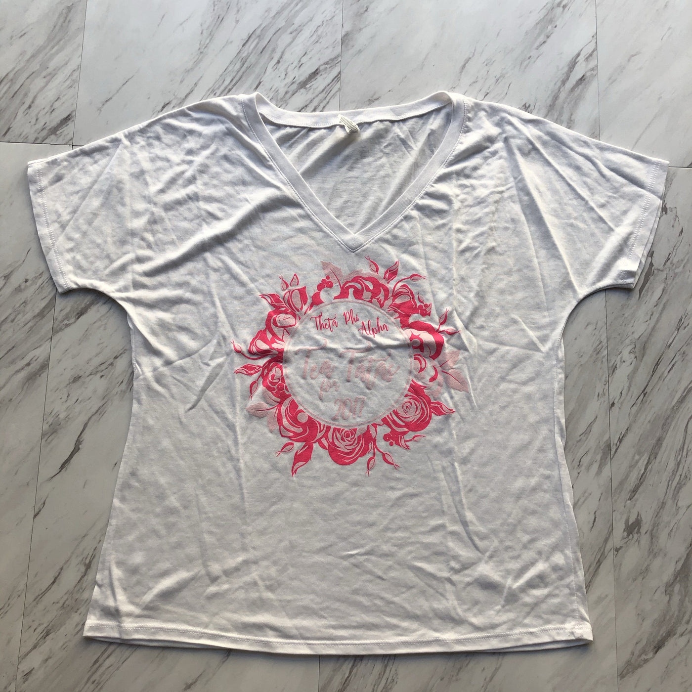 Theta Phi Alpha Tea for Tatas vneck