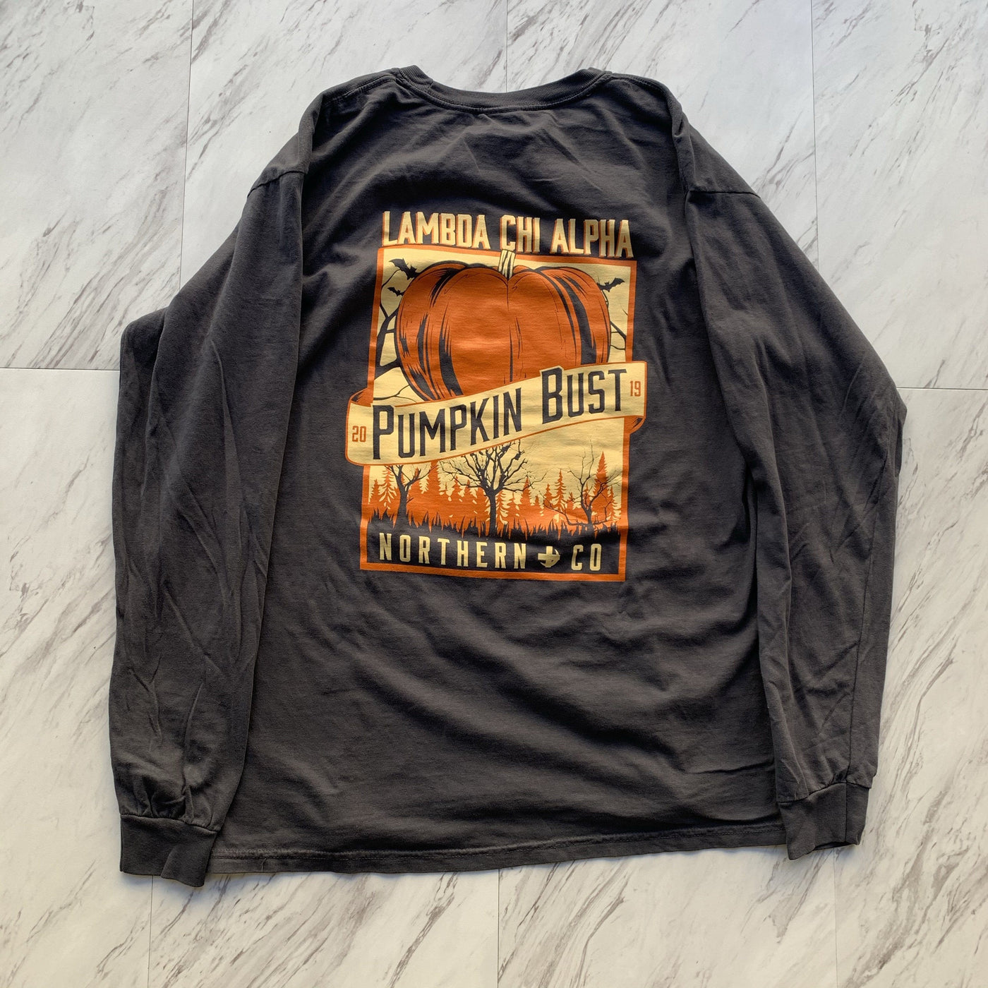 Lambda Chi Alpha 2019 pumpkin bust long sleeve