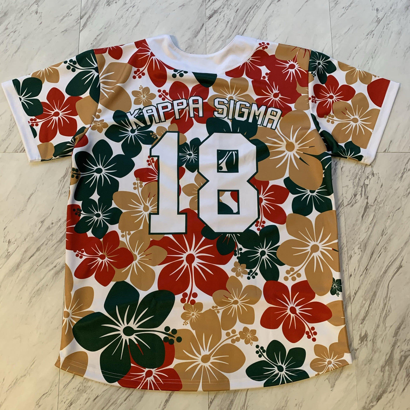 Kappa Sigma floral baseball jersey