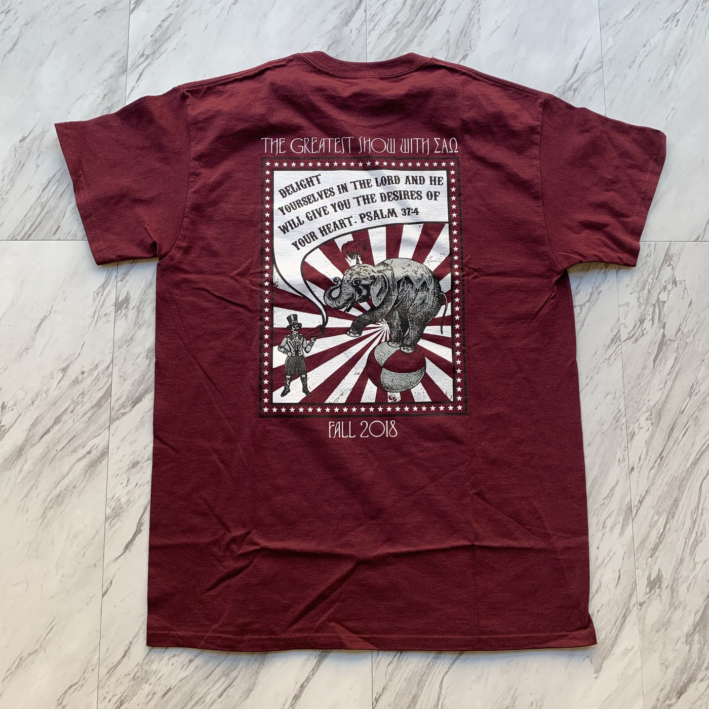 Sigma Alpha Omega 2018 greatest show tee