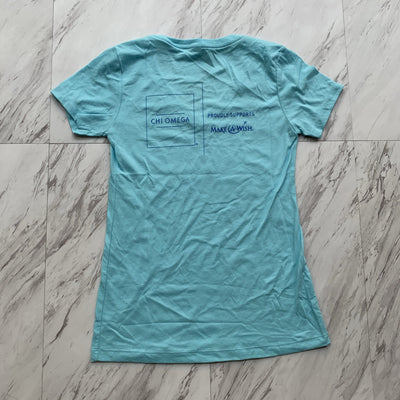 Chi Omega make a wish ladies tee