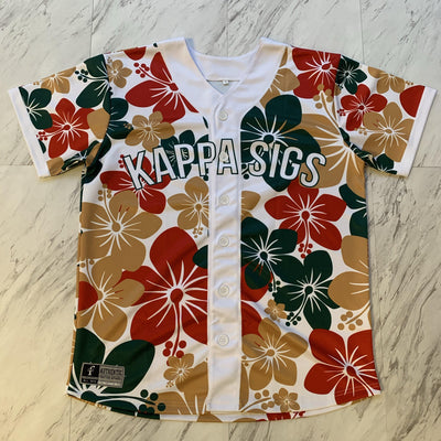 Kappa Sigma floral baseball jersey