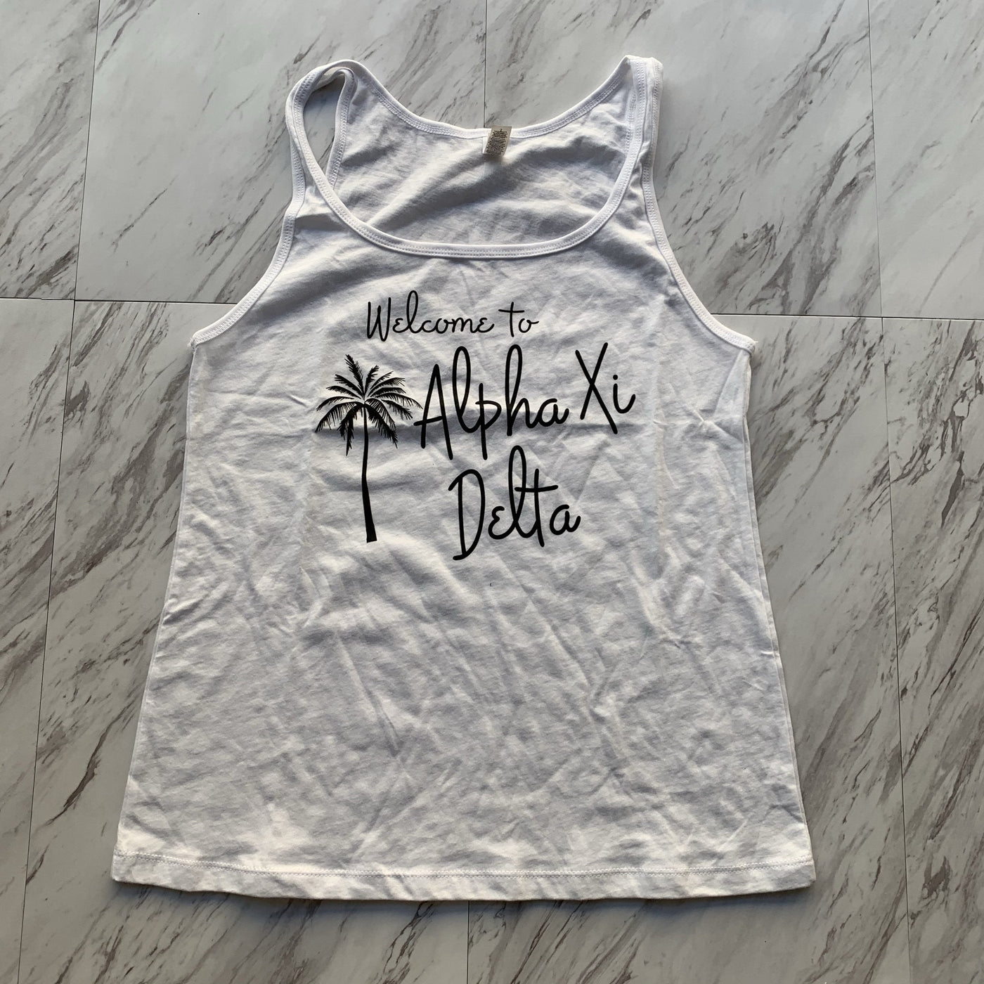 Alpha Xi Delta welcome to axid ladies tank
