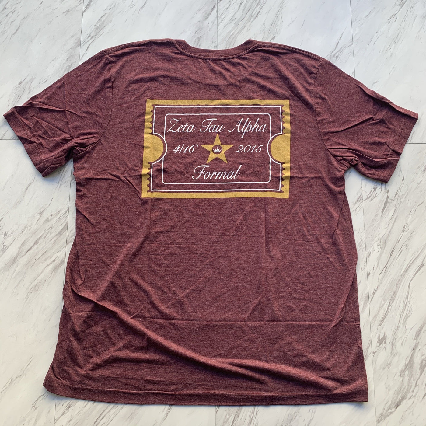 Zeta Tau Alpha red carpet formal unisex t-shirt