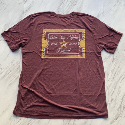 Zeta Tau Alpha red carpet formal unisex t-shirt