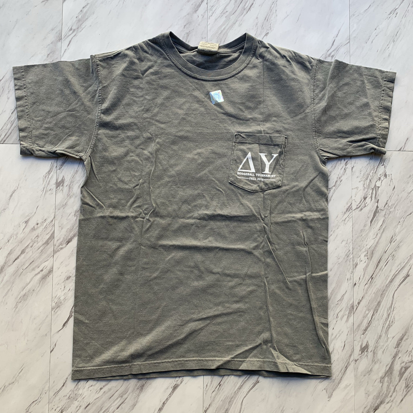 Delta Upsilon dodgeball tournament tee