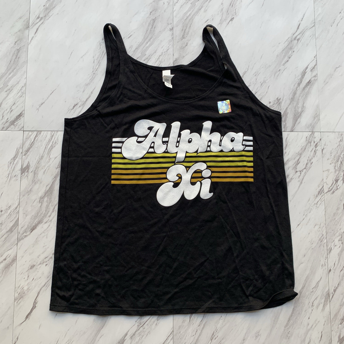 Alpha Xi Delta groovy ladies tank