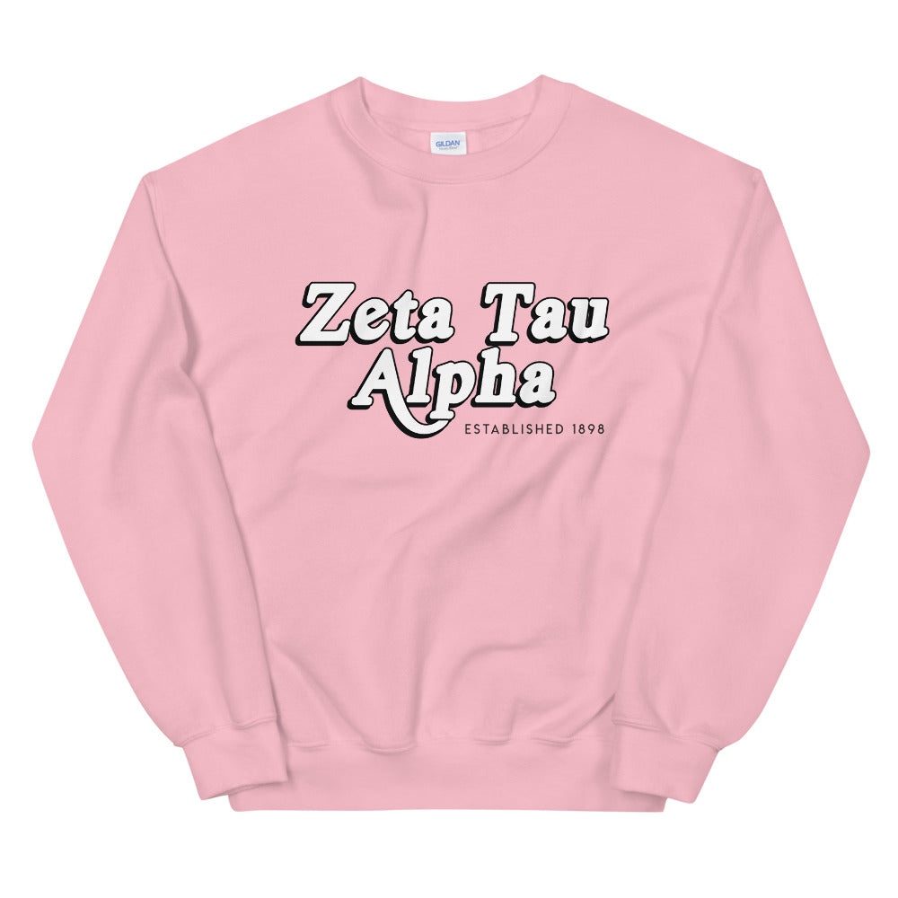 Zeta Tau Alpha Retro Unisex Sweatshirt