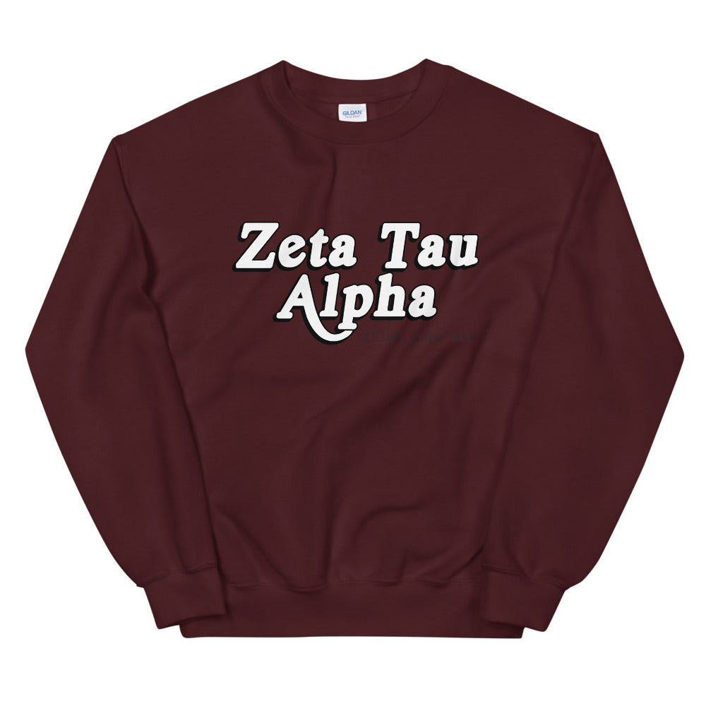 Zeta Tau Alpha Retro Unisex Sweatshirt