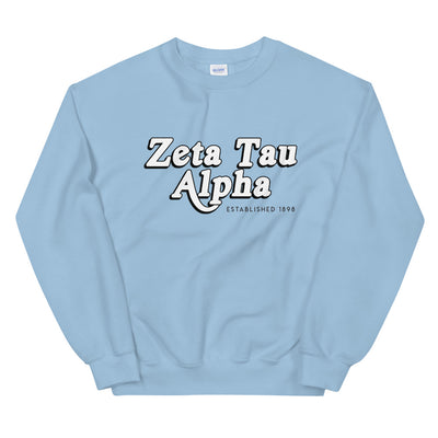 Zeta Tau Alpha Retro Unisex Sweatshirt