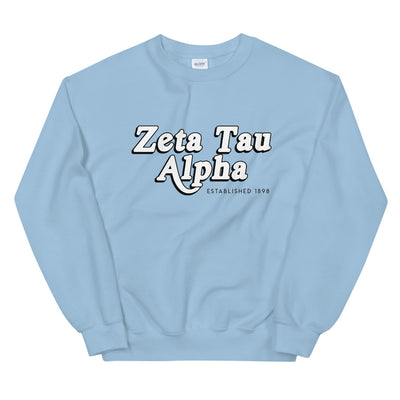 Zeta Tau Alpha Retro Unisex Sweatshirt