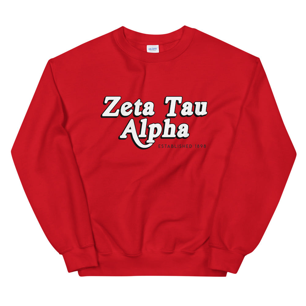 Zeta Tau Alpha Retro Unisex Sweatshirt