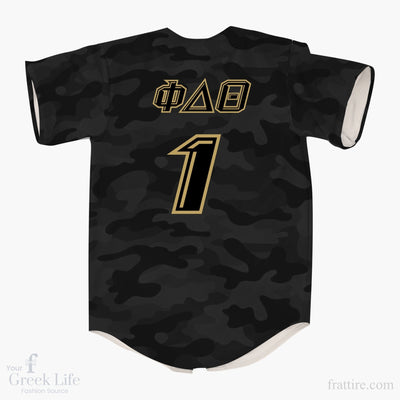Phi Delta Theta Camo Baseball Jerseys