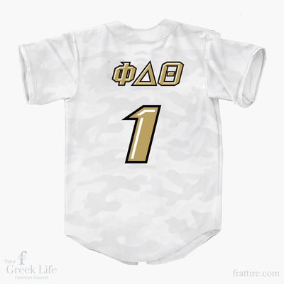 Phi Delta Theta Camo Baseball Jerseys